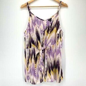 Torrid Peplum Georgette Tie Front Cami
